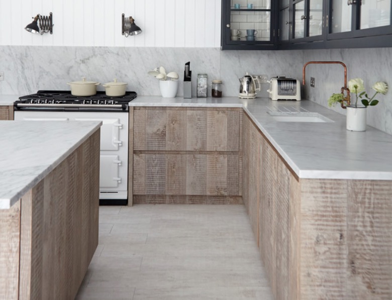 鄉村現代廚柜效果圖