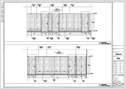 某寫字樓室內深化設計裝飾施工圖走廊立面圖91(二)