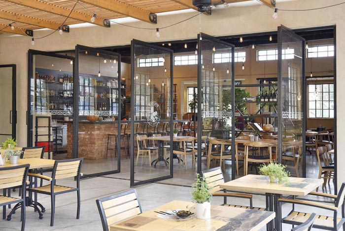 文獻(xiàn)主題餐廳隔斷門(mén)區(qū)域裝修設(shè)計(jì)效果圖