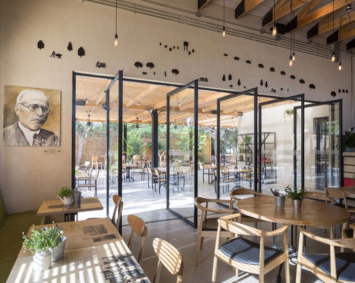 文獻(xiàn)主題餐廳進(jìn)門(mén)區(qū)域裝修設(shè)計(jì)效果圖