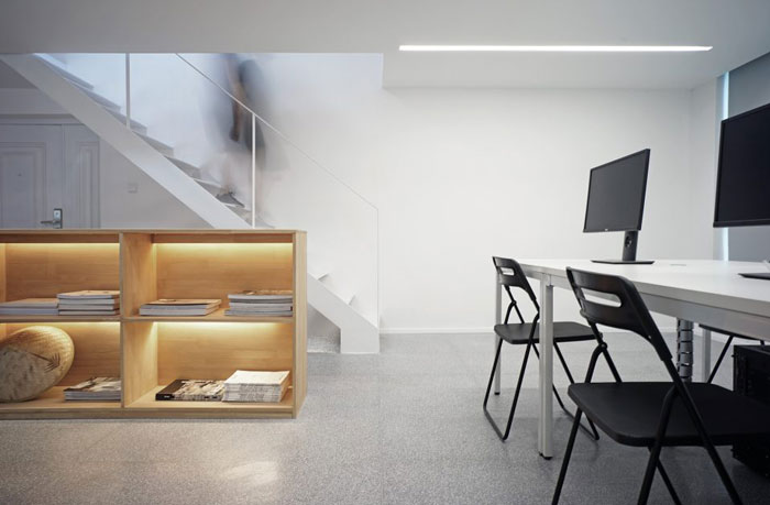 復式辦公室裝修設計入口效果圖