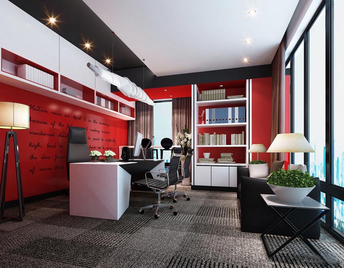 企業老總辦公室裝修效果圖