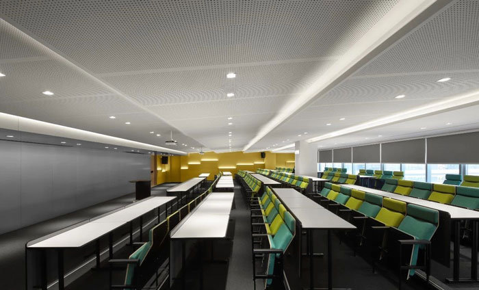 企業總部辦公樓培訓室裝修設計效果圖