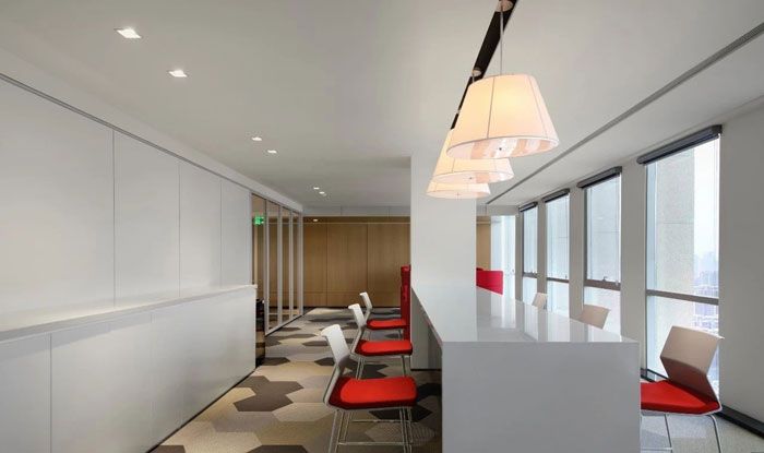 企業總部辦公樓茶水間裝修設計效果圖