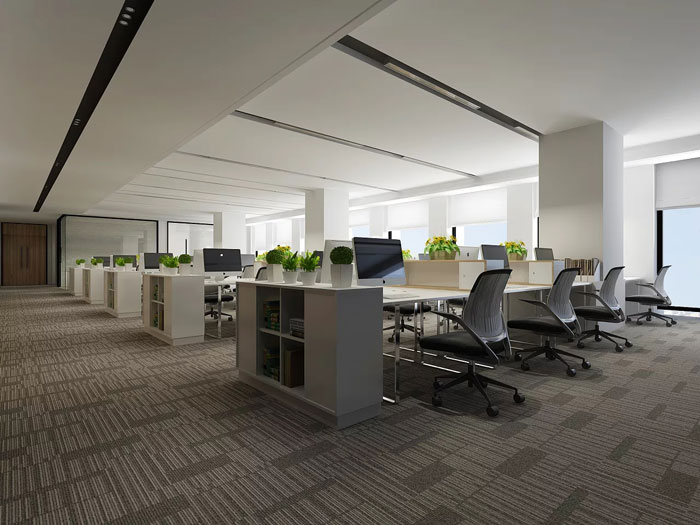 現代風格辦公室辦公區裝修設計效果圖