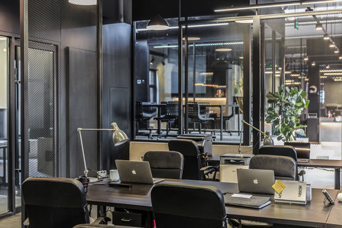 鋼結構舊廠房辦公室辦公區裝修設計效果圖