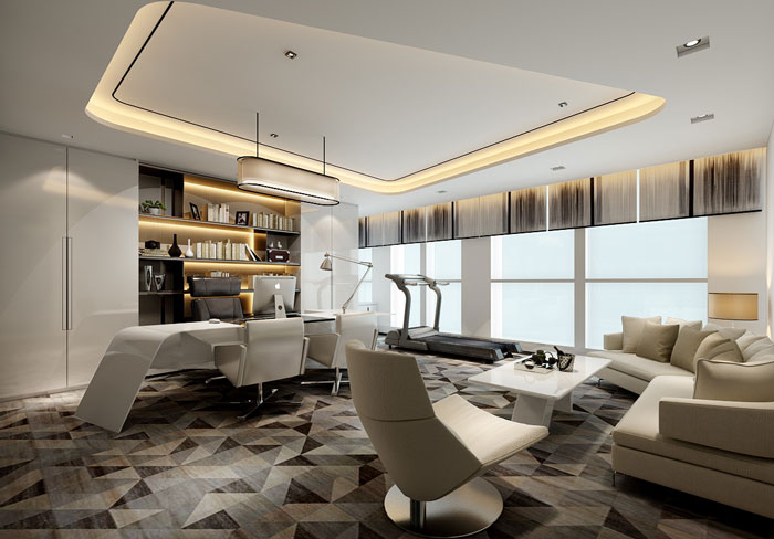 辦公室總部總經(jīng)理辦公室裝修設(shè)計效果圖