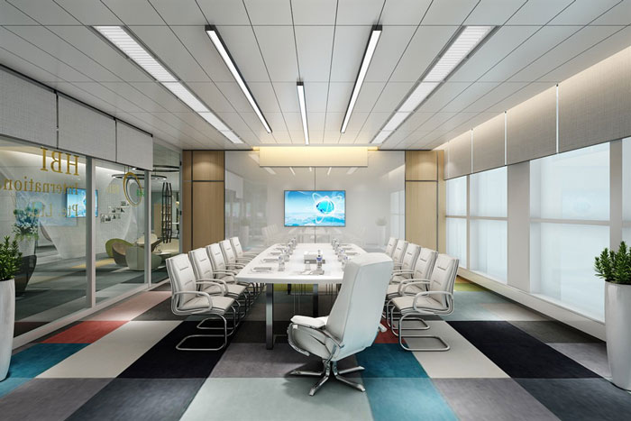 辦公室總部會議室裝修設(shè)計效果圖