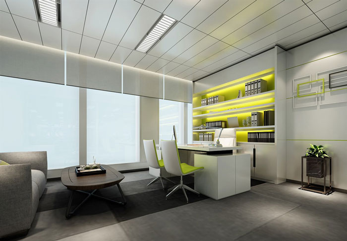 辦公室總部經(jīng)理辦公室裝修設(shè)計效果圖