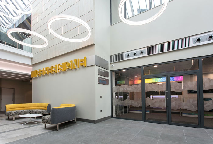 1200平方辦公室一樓接待裝修設計效果圖