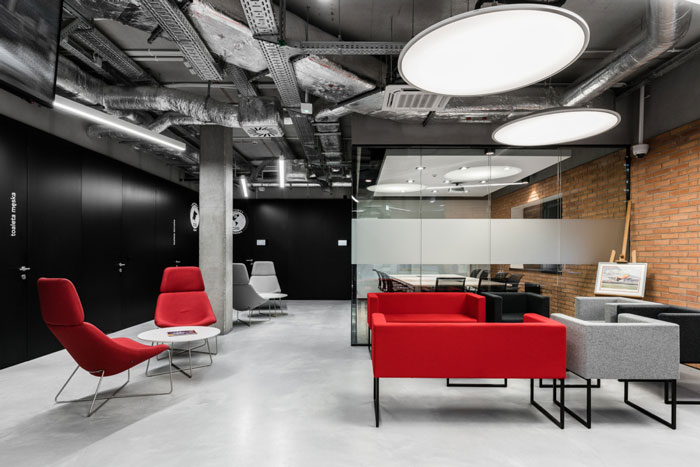 航運公司辦公室接待區裝修設計效果圖