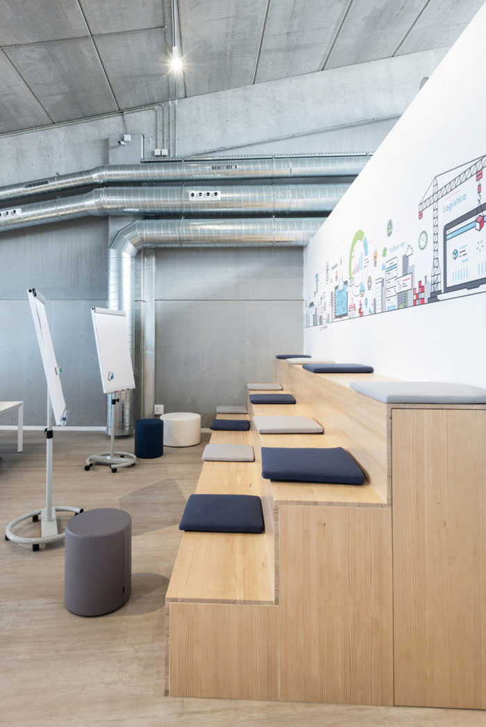 貨運公司辦公室討論區裝修設計效果圖