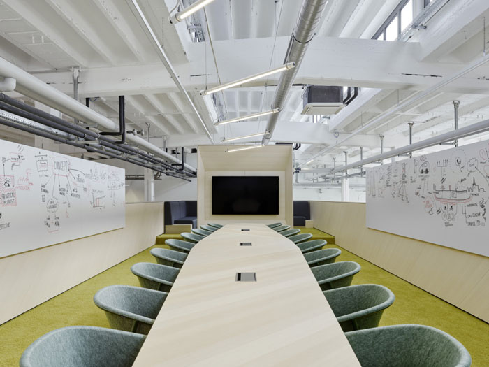 廠區(qū)辦公室會議室裝修設計效果圖