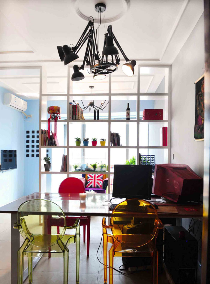 45平米小辦公室辦公區裝修設計效果圖