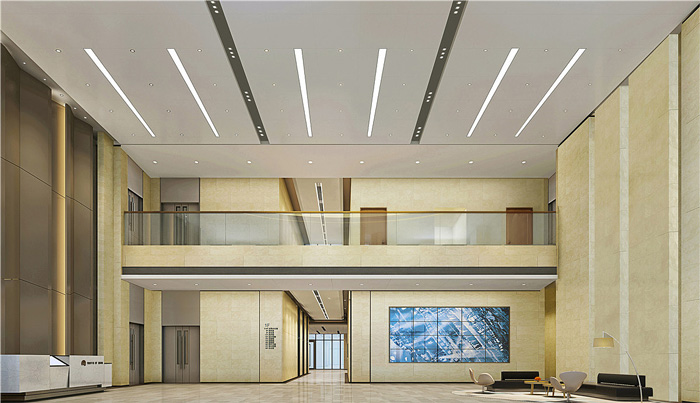 寫字樓前廳裝修設(shè)計效果圖