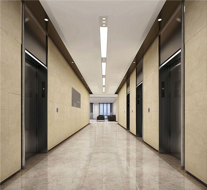 寫字樓電梯間裝修設(shè)計效果圖