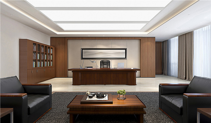 寫字樓總經(jīng)理辦公室裝修設(shè)計效果圖