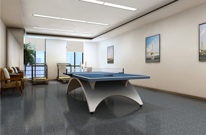 寫字樓乒乓球室裝修設(shè)計效果圖