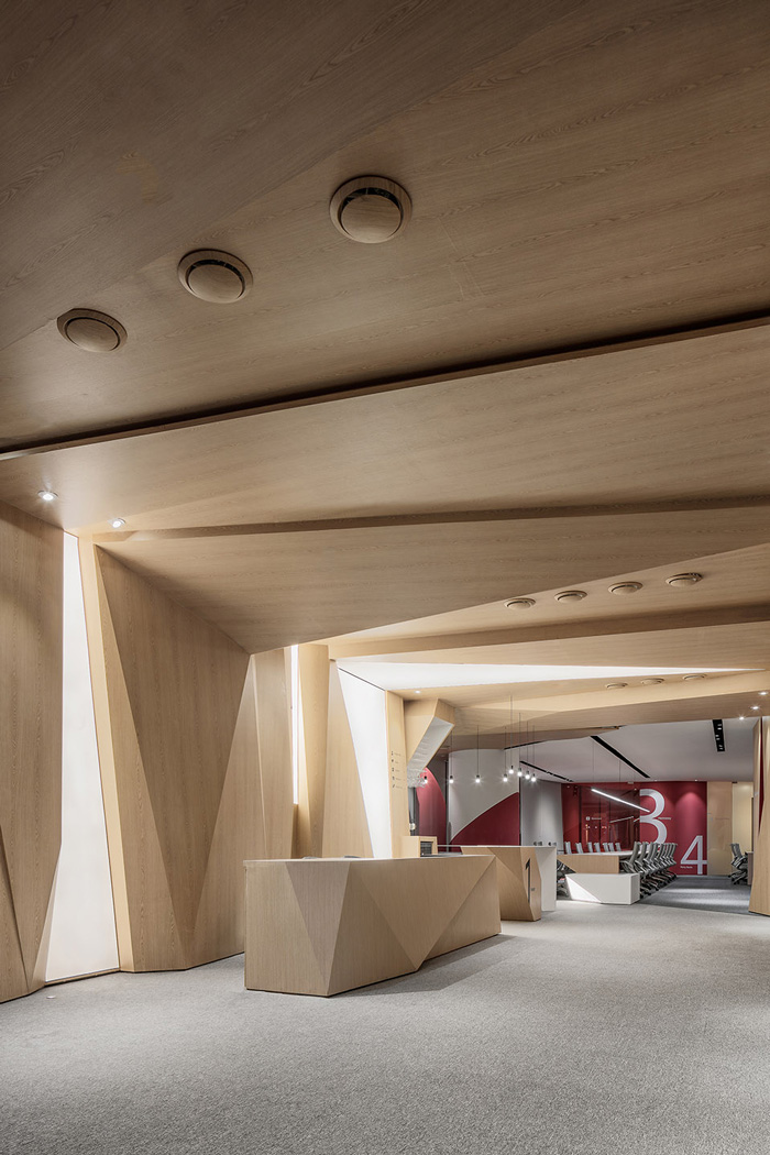 寫字樓辦公室前臺裝修設計效果圖