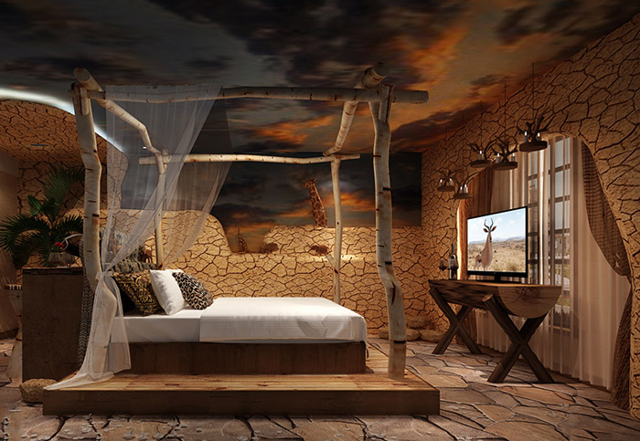 藝術特色酒店效果圖