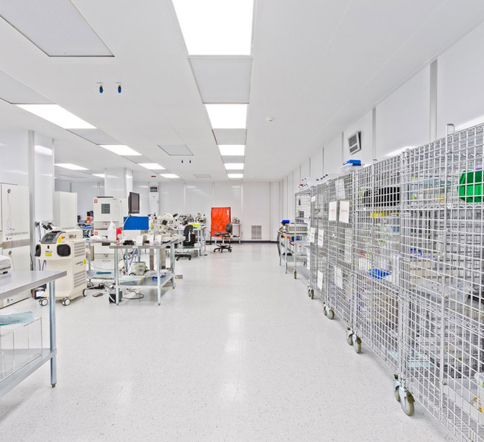 潔凈廠房工作區(qū)裝修設計效果圖