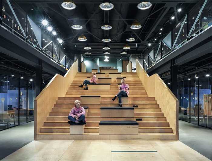 共享辦公空間公共區域裝修設計效果圖