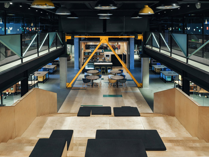 共享辦公空間公共區域裝修設計效果圖