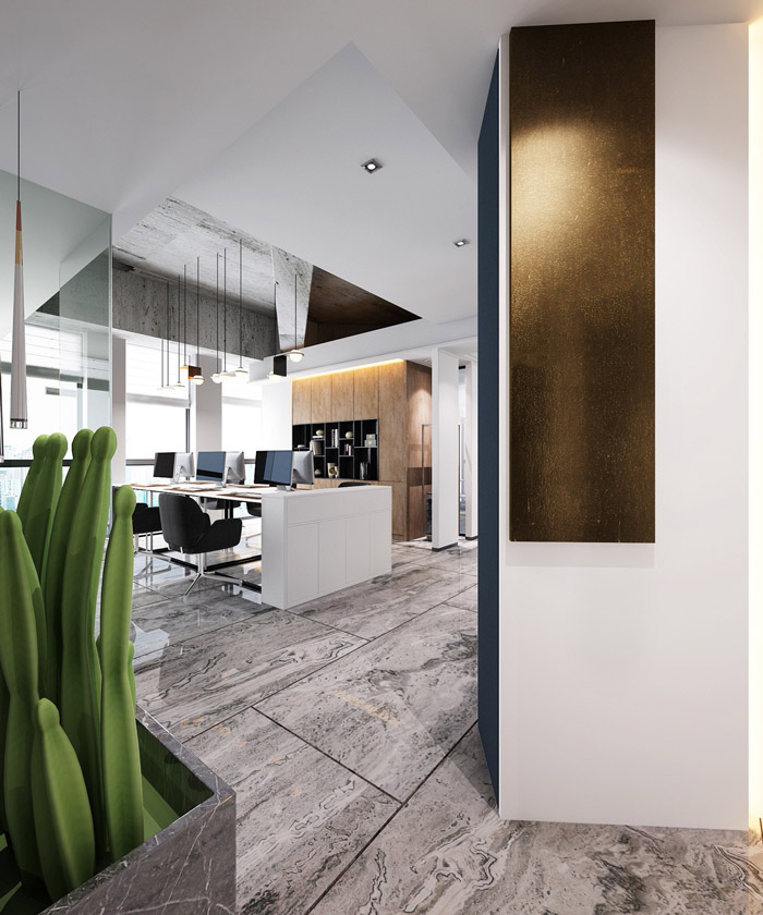 家庭辦公室進門區設計裝修效果圖