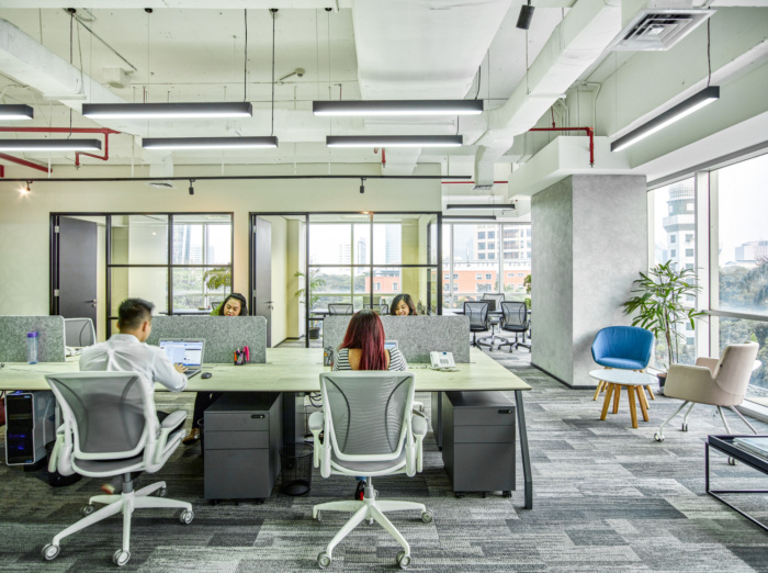 家具供應商辦公室辦公區(qū)裝修設計效果圖