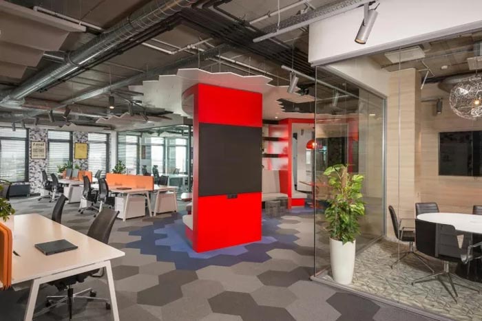 創意辦公空間辦公區裝修設計效果圖