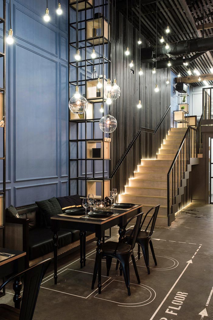 233平方工業(yè)風酒吧吧臺設(shè)計方案